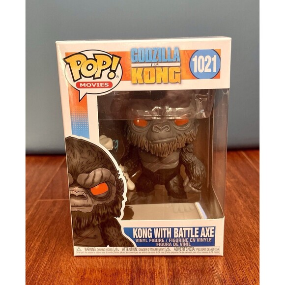 NEW Godzilla vs Kong With Battle Axe #1021 Funko Pop 2021 Movie Vinyl Figure - Picture 1 of 5